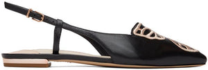 Sophia Webster Black Butterfly Slingback Flats - Sophia Webster Black Butterfly Slingback appartements - 소피아 웹스터 블랙 나비 슬링 백 아파트