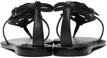 Sophia Webster Black Holographic Butterfly Flat Sandals