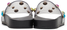 Sophia Webster Black PVC Dina Slides