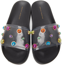 Sophia Webster Black PVC Dina Slides