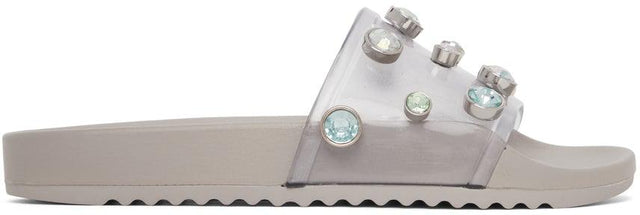 Sophia Webster Grey PVC Dina Slides - Sophia Webster Grey PVC Dina Dlides - 소피아 웹스터 회색 PVC 디나 슬라이드