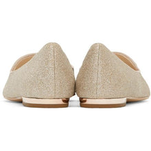 Sophia Webster Silver Glitter Butterfly Ballerina Flats