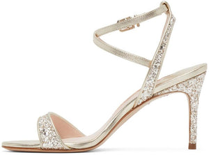 Sophia Webster Silver Glitter Kamryn Mid Sandals