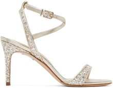 Sophia Webster Silver Glitter Kamryn Mid Sandals - SOPHIA Webster Silver Glitter Kamryn Mid Sandales - 소피아 웹스터 실버 반짝이 kamryn 중반 샌들