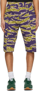 South2 West8 Purple Tiger Army String Shorts - South2 West8 Short de cordes de tigre violet tigre - South2 West8 보라색 호랑이 군대 문자열 반바지