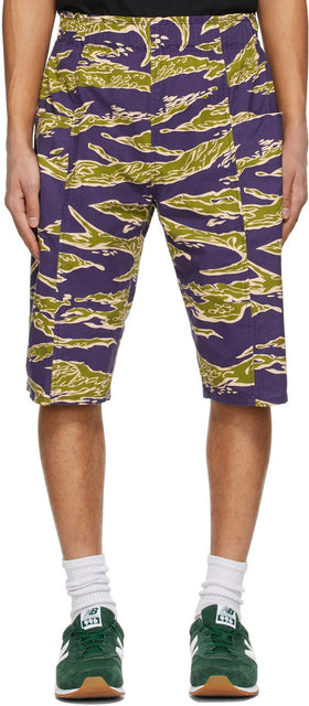South2 West8 Purple Tiger Army String Shorts - South2 West8 Short de cordes de tigre violet tigre - South2 West8 보라색 호랑이 군대 문자열 반바지