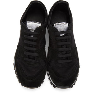 Spalwart Black Mesh Marathon Trail Low Sneakers