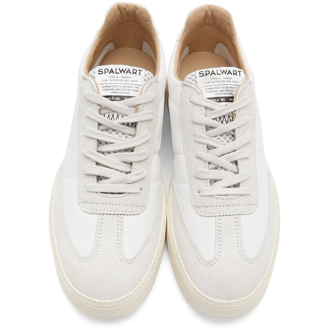 Spalwart White Nappa Smash Sneakers