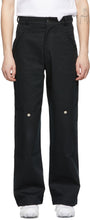 Spencer Badu Black Chino Cargo Pants - Pantalon de cargaison Chino Black Chino Spencer Badu - 스펜서 Badu 검은 치노화물 바지