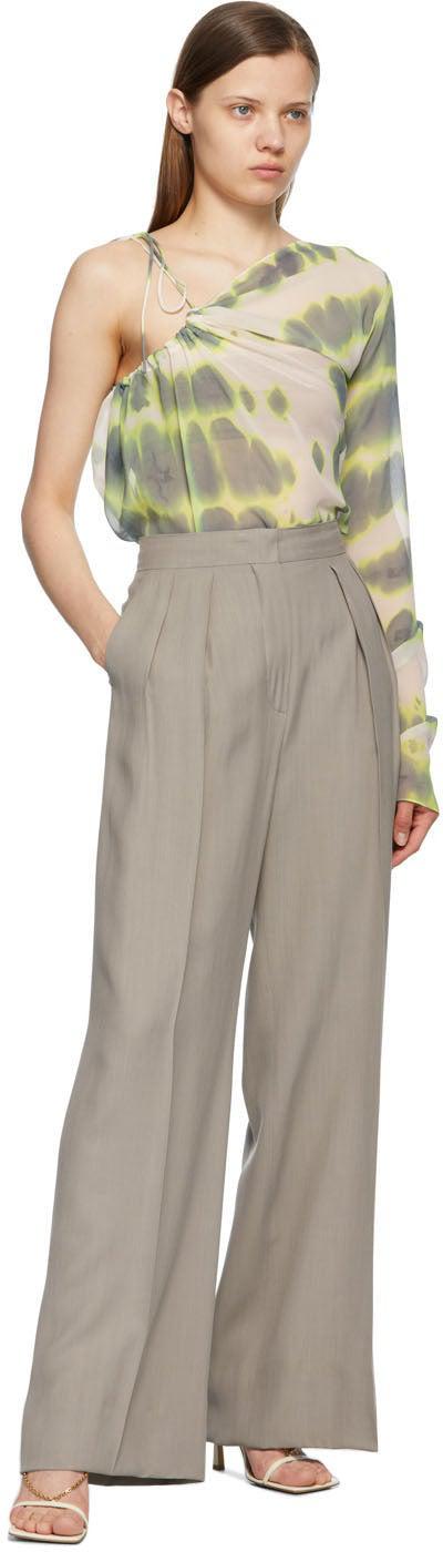 Sportmax Green Silk Kim Long Sleeve T-Shirt