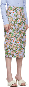 Sportmax Multicolor Floral Ocarina Skirt