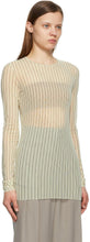 Sportmax Off-White Mesh Striped Tempra Shirt