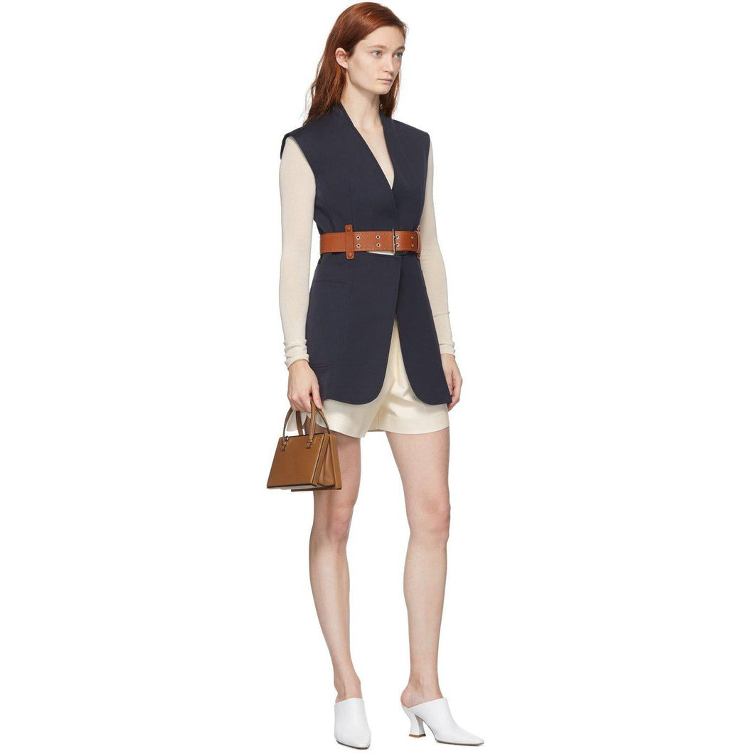 Sportmax White Nappa Urubu Shorts - Short de SportMax Blanc Nappa Urubu - Sportmax White Nappa Urubu 반바지