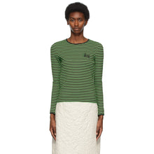 StÃ¼ssy Green Lita Long Sleeve T-Shirt - T-shirt à manches longues de Stev¼ssy Vert Lita - Stüssy 그린 리타 긴 소매 티셔츠