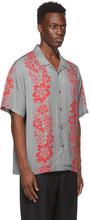 StÃ¼ssy Grey Floral Pattern Shirt