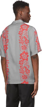 StÃ¼ssy Grey Floral Pattern Shirt