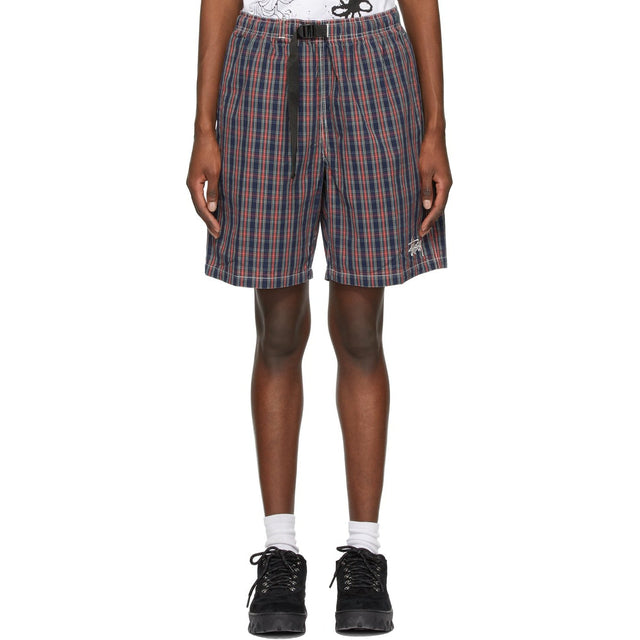 StÃ¼ssy Navy Brushed Cotton Mountain Shorts - Short de montagne en coton brossé de Stã¼ssy Navy - Stössy Navy는 코튼 마운틴 반바지를 닦았습니다