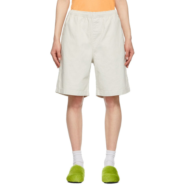 StÃ¼ssy Off-White Brushed Beach Shorts - Short de plage brossé stússy off-blanc - stôssy off-white 솔방 해변 반바지