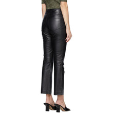 Stand Studio Black Leather Avery Crop Pants
