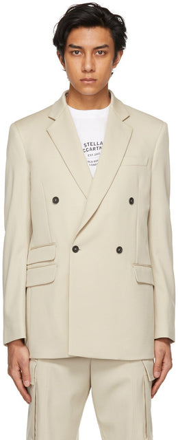 Stella McCartney Beige Shared Tailored Holden Blazer - Stella McCartney Beige partagée Blazer Holden Holden - Stella McCartney 베이지 (Stella McCartney Beige)는 맞춤형 홀든 블레이저를 공유했습니다