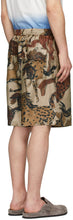 Stella McCartney Beige Silk Printed Shorts