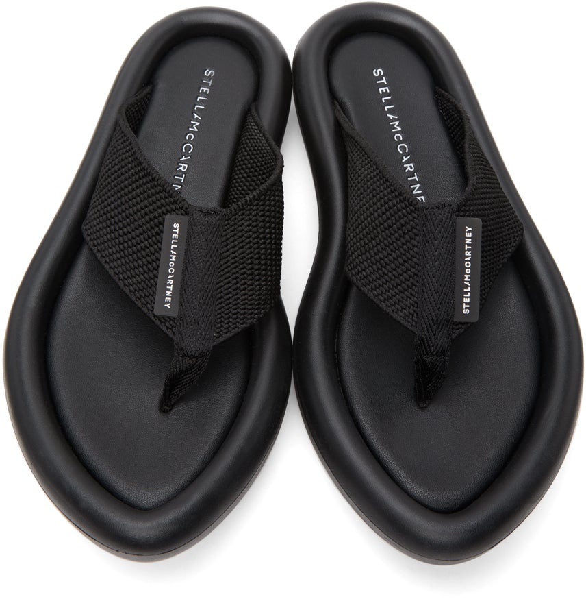Stella McCartney Black Air Slide Sandals