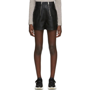 Stella McCartney Black Alter Leather Shorts