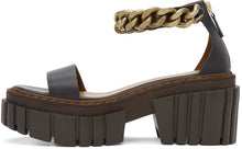 Stella McCartney Black Chain Falabella Platform Sandals