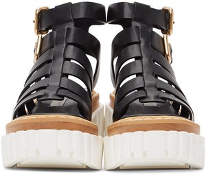 Stella McCartney Black Emilie Gladiator Heeled Sandals