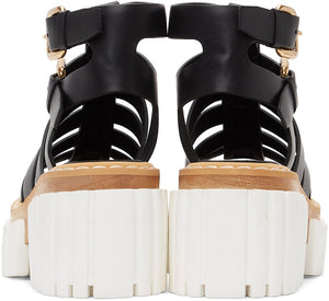 Stella McCartney Black Emilie Gladiator Heeled Sandals