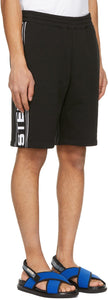 Stella McCartney Black Shared Fleece '23 OBS' Shorts
