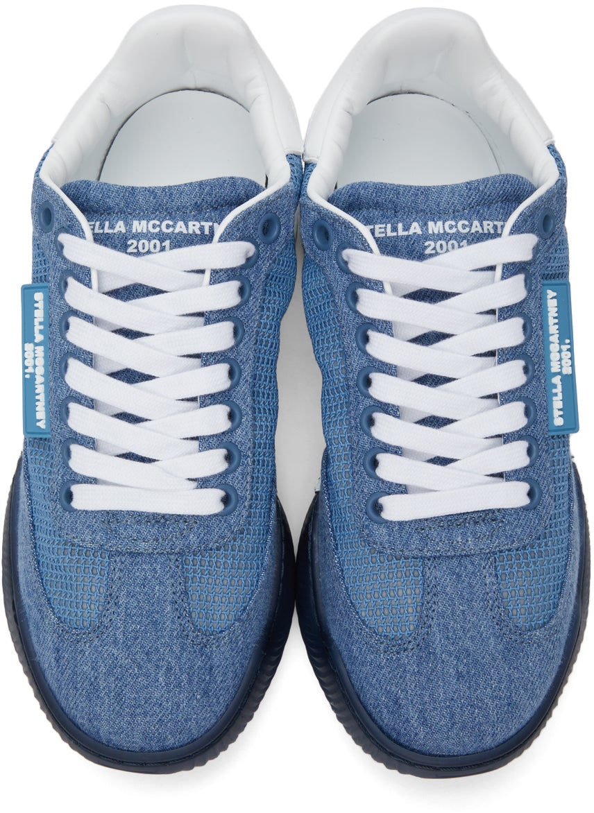 Stella McCartney Blue Denim Loop Sneakers