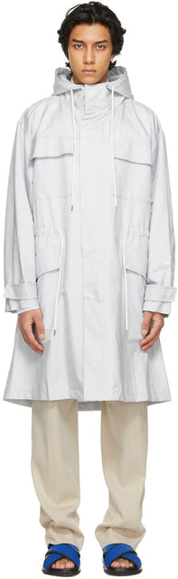 Stella McCartney Blue Shared Robin Trench Coat - Stella McCartney Blue Partage Robin Trench Coat - Stella McCartney Blue Shared Robin Trench Coat