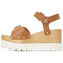 Stella McCartney Brown Faux-Leather Elyse Sandals