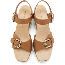 Stella McCartney Brown Faux-Leather Elyse Sandals