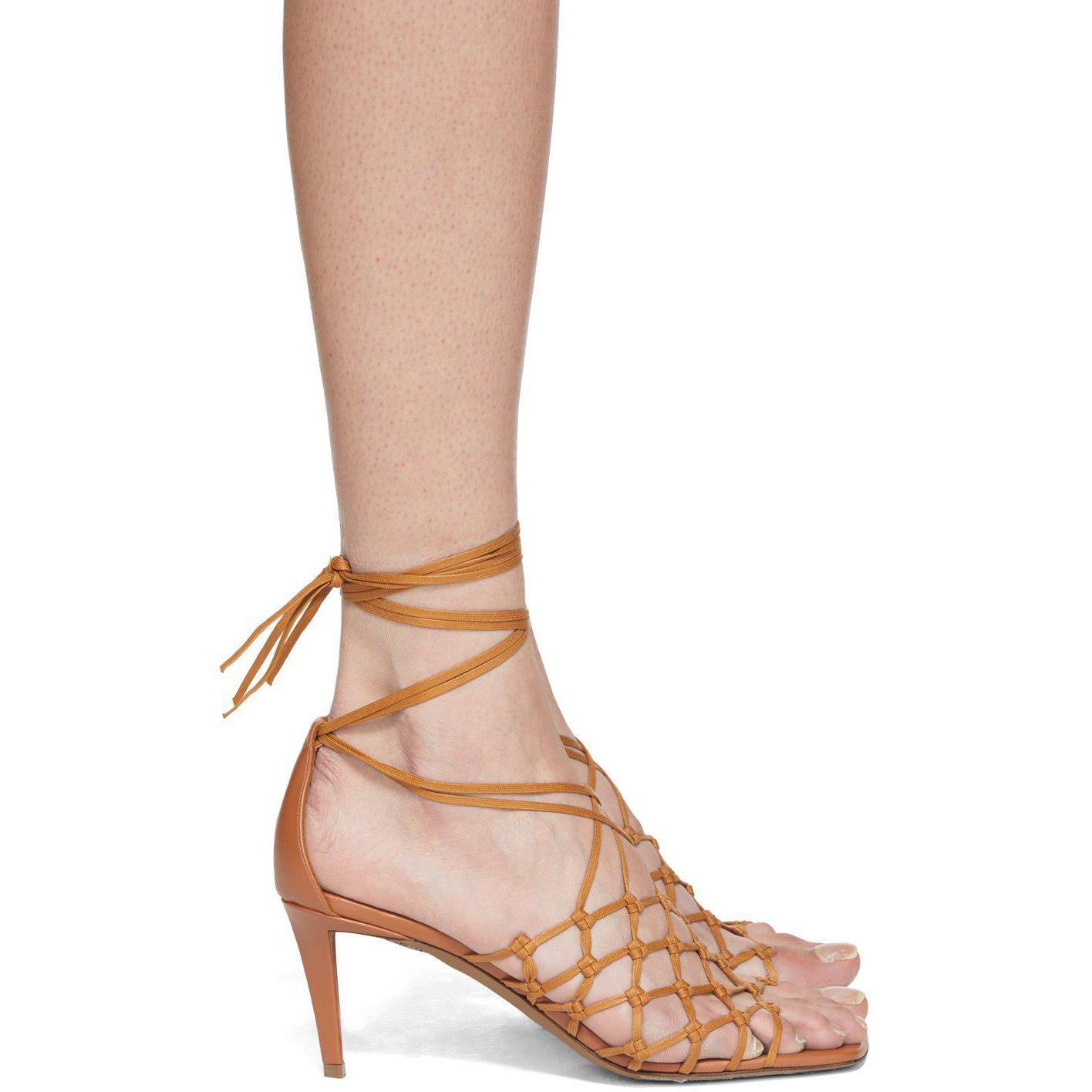 Buy Brown Heeled Sandals for Women by MFT Couture Online | Ajio.com