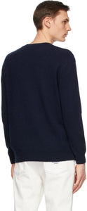 Stella McCartney Navy Shared Regenerated Cashmere Sweater
