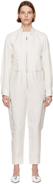 Stella McCartney Off-White Alessia Jumpsuit - STOLLA MCCArtney Jumpsie Off-White Alessia - Stella McCartney Off-White Alessia Jumpsuit.