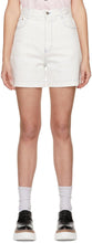 Stella McCartney White Shared 'OBS 23' Contrast Stitch Shorts - Stella McCartney Blanc Partagé «OBS 23» Couture de point de contraste - Stella McCartney White는 'OBS 23'대조 스티치 반바지 공유