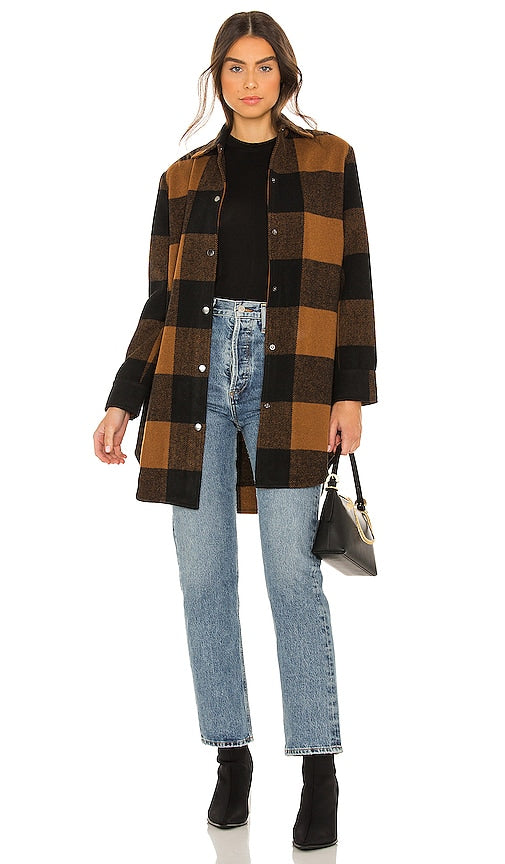 Steve Madden Eldridge Coat in Cognac Steve Madden Eldridge Coat à Cognac 史蒂夫·马登·埃尔德里奇大衣