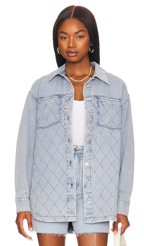 Steve Madden Lennon Shacket in Blue STEVE MADDEN LENNON SHACKET en bleu 史蒂夫·马登·列顿·夏克（Steve Madden Lennon Shacket）蓝色
