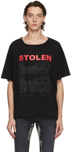 Stolen Girlfriends Club Black Isolation T-Shirt - T-shirt d'isolement noir des copines volées - 도난 된 여자 친구 클럽 검은 격리 티셔츠