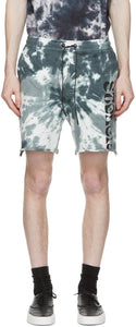 Stolen Girlfriends Club Blue Tie-Dye Arch Hill Shorts - CLUB BLUE CLUB BLUE CLUT CRY-DYE ARCH HILL HILL - 도난 된 여자 친구 클럽 블루 타이 염료 아치 힐 반바지