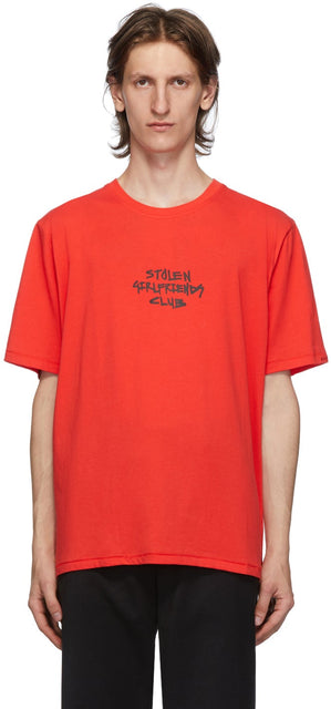 Stolen Girlfriends Club Red Techno Punk T-Shirt - T-shirt T-shirt Techno Punk Techno Punk Club Stolen Girlfriends - 도난 된 여자 친구 클럽 레드 테크노 펑크 티셔츠