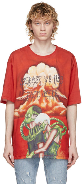 Stolen Girlfriends Club Red This Is The End T-Shirt - Club de petite amie volée rouge c'est le t-shirt de fin - 도난 된 여자 친구 클럽 red 이것은 T 셔츠입니다.