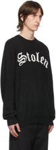 Stolen Girlfriends Club SSENSE Exclusive Black Arch Gothic Sweater