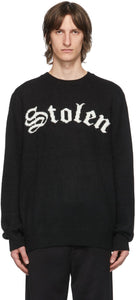 Stolen Girlfriends Club SSENSE Exclusive Black Arch Gothic Sweater - Pull gothique exclusif de club de club de club volé - 도난 된 여자 친구 클럽 ssense 독점적 인 검은 아치 고딕 스웨터