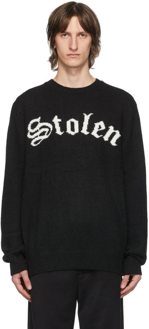 Stolen Girlfriends Club SSENSE Exclusive Black Arch Gothic Sweater - Pull gothique exclusif de club de club de club volé - 도난 된 여자 친구 클럽 ssense 독점적 인 검은 아치 고딕 스웨터