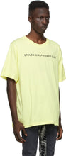 Stolen Girlfriends Club Yellow Text Logo T-Shirt