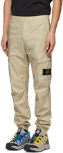 Stone Island Beige Tapered Cargo Pants